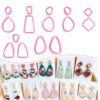 Organic Shape Cutters for Polymer Clay Jewelry, Set of 15