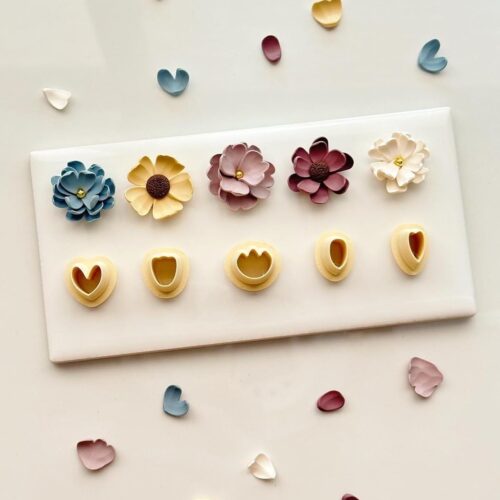 Polymer Clay Tools, 5Pcs Floral Petal Cutters