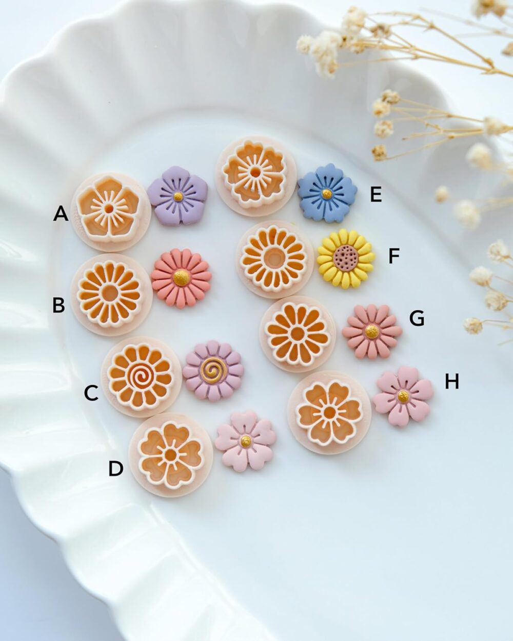 Polymer Clay Cutters for Making Earrings & Crafts