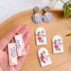Polymer Clay Cutters-- Mini Floral, Leaf, Butterfly Shapes for Earrings Making