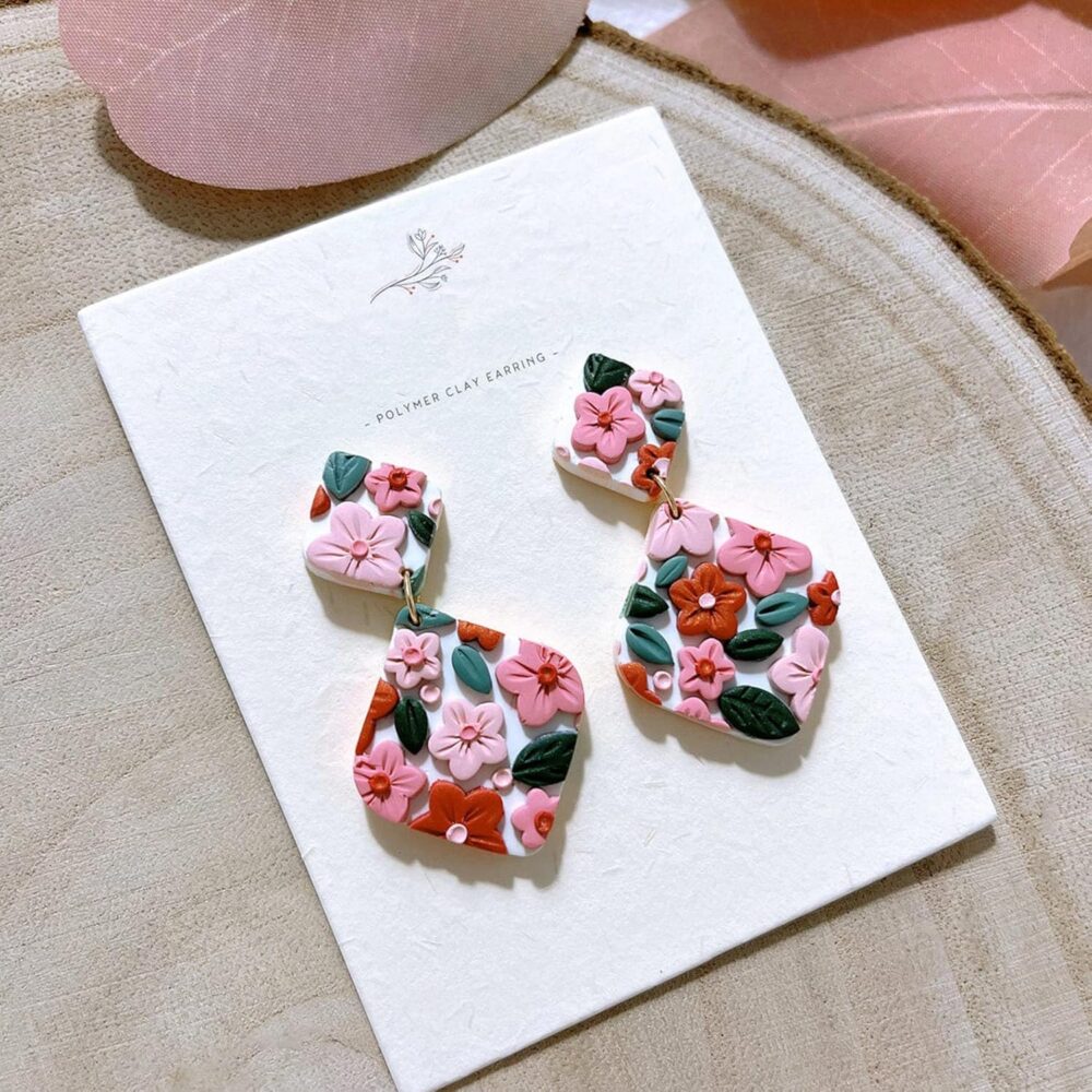Polymer Clay Cutters-- Mini Floral, Leaf, Butterfly Shapes for Earrings Making