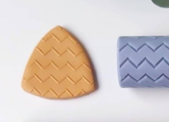 Texture Roller for Polymer Clay (Zigzag Texture)