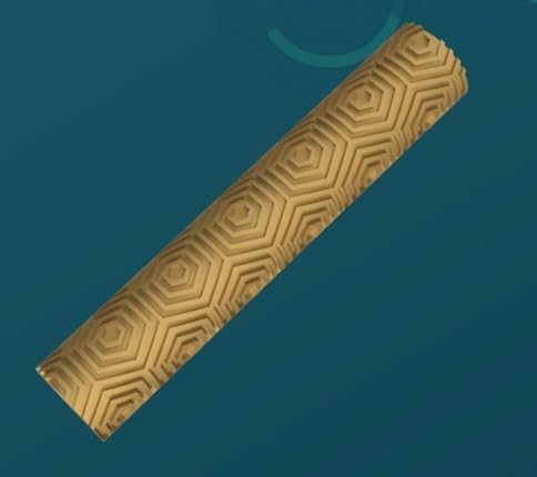Texture Roller for Polymer Clay (Hexagon Texture)