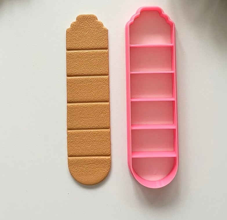 Bookmark Clay Cutters, Bookmark with Shelves