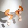 Polymer Clay Diamond Shape Bead Roller with 3 in 1 Diamond Shape Cutter Polymer Clay Earrings Tools