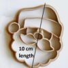 Santa FACE Trinket Dish Clay Cutter, Ring Dish Clay Cutter, JWELLERY Dish Clay Cutter. Home Decor, Fridge Magnet, DIY KIT