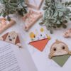 3D ORIGINS Animal Corner Bookmark Clay Cutters, Polymer Clay, 5cm, DIY Craft, Book Lover Gift, 4 Piece Set
