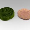 Polymer Clay Trinket Dish Mandala, Cookie Cutter Set with Hearts and Flowers Pattern, Size 10Cm, Color May Vary