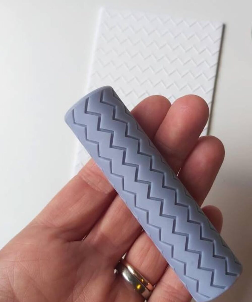 Texture Roller for Polymer Clay (Zigzag Texture)