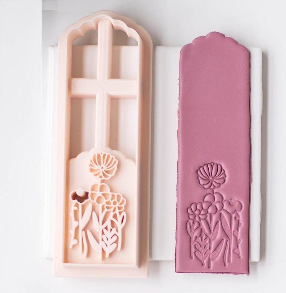 Bookmark Floral Stamp Clay Cutters, Flower Daisy Design