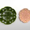 Polymer Clay Trinket Dish Mandala, Cookie Cutter Set with Hearts and Flowers Pattern, Size 10Cm, Color May Vary