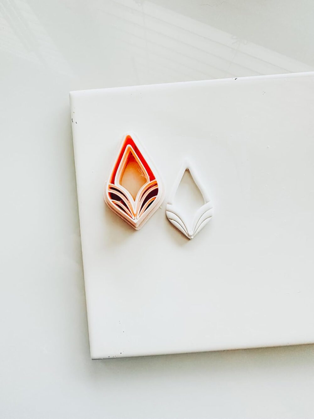 Savanah Skinny Embossed Polymer Clay Earring Cutter for Handmade Earrings