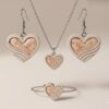 Emerging Hearts Polymer Clay Cutters, Heart Shaped Jewelry Making Tools