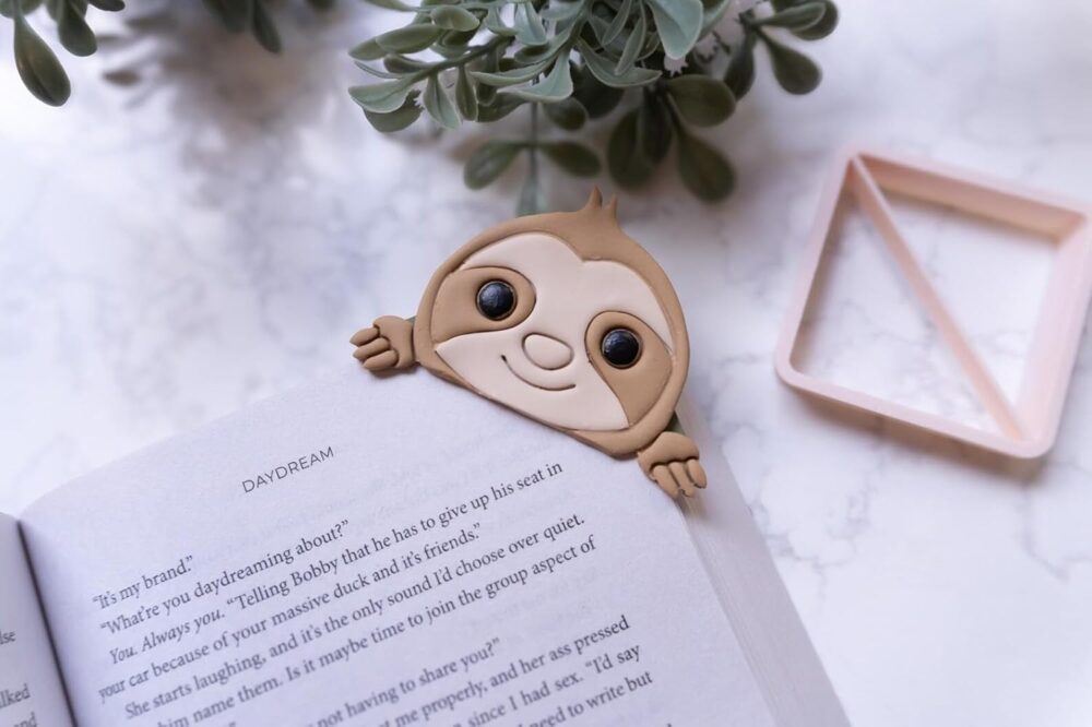 3D ORIGINS Animal Corner Bookmark Clay Cutters, Polymer Clay, 5cm, DIY Craft, Book Lover Gift, 4 Piece Set