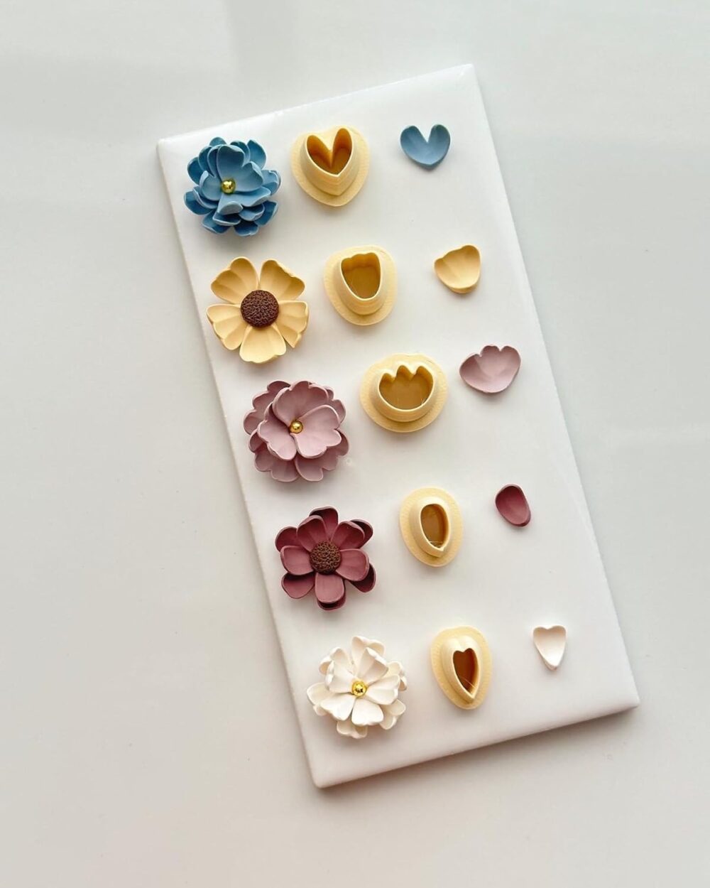 Polymer Clay Tools, 5Pcs Floral Petal