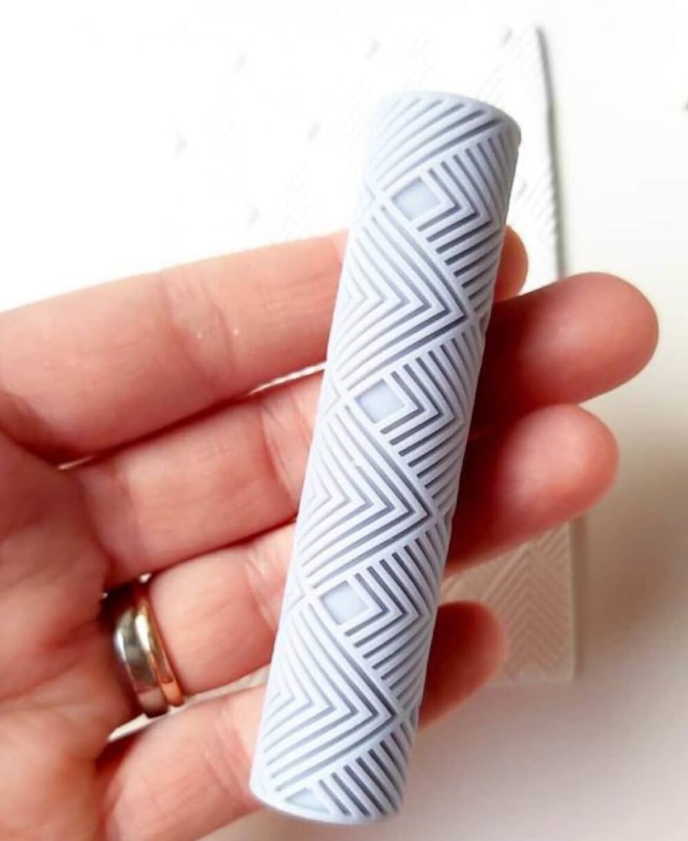 Texture Roller for Polymer Clay (Geometric Texture)