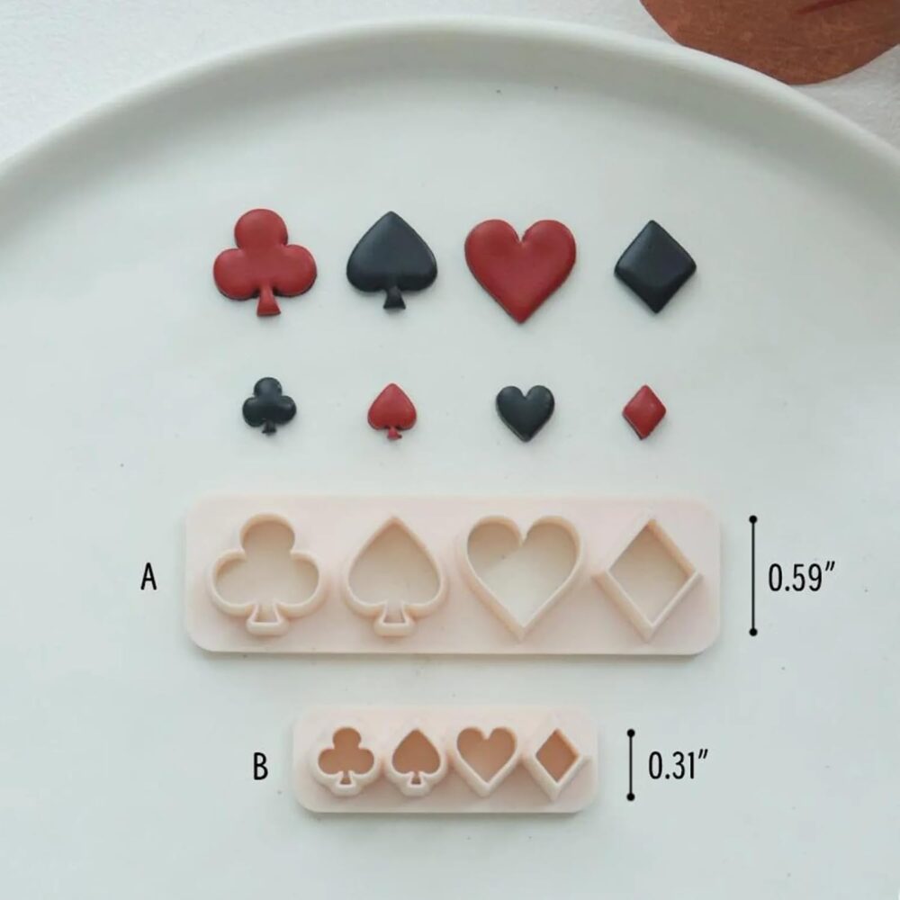 61nbY3x1oZL._SL1500_ Playing Card Suit Symbol Polymer Clay Cutter Set