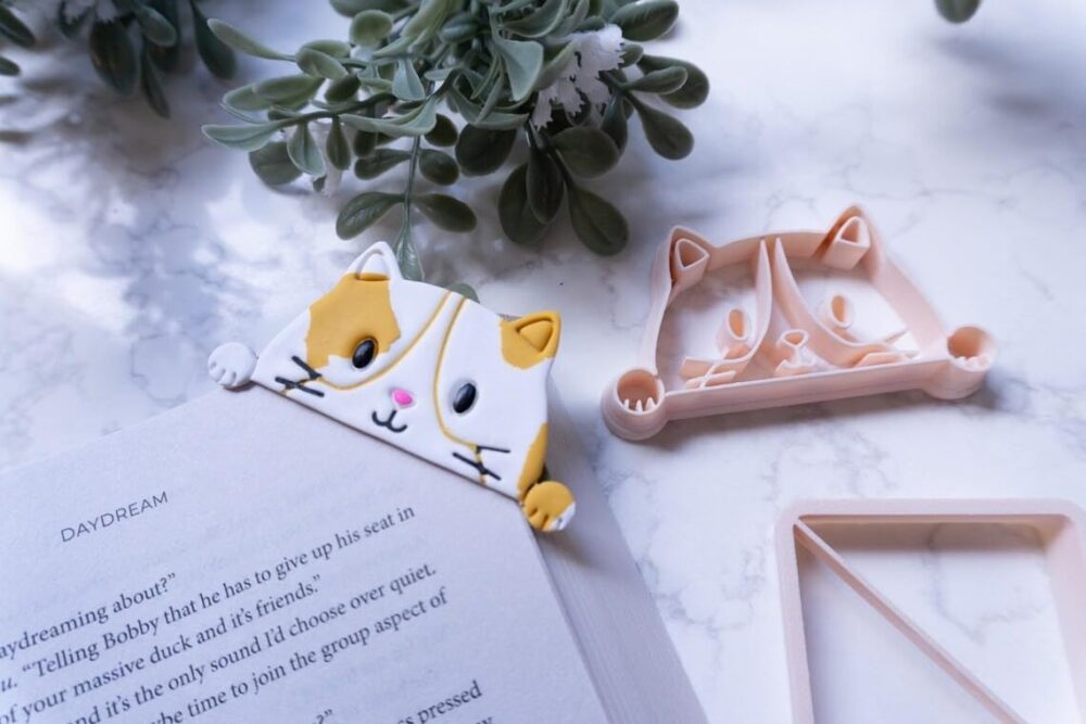 3D ORIGINS Animal Corner Bookmark Clay Cutters, Polymer Clay, 5cm, DIY Craft, Book Lover Gift, 4 Piece Set