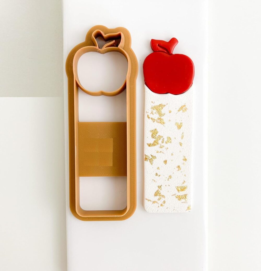 Bookmark Apple Top Clay Cutters