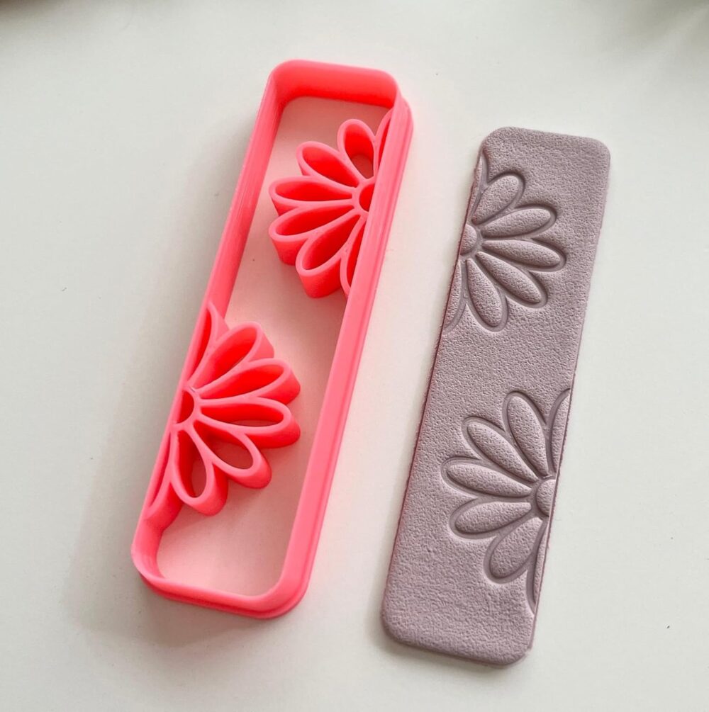 Bookmark Clay Cutters,Daisy Flower EMBOSSWD Design