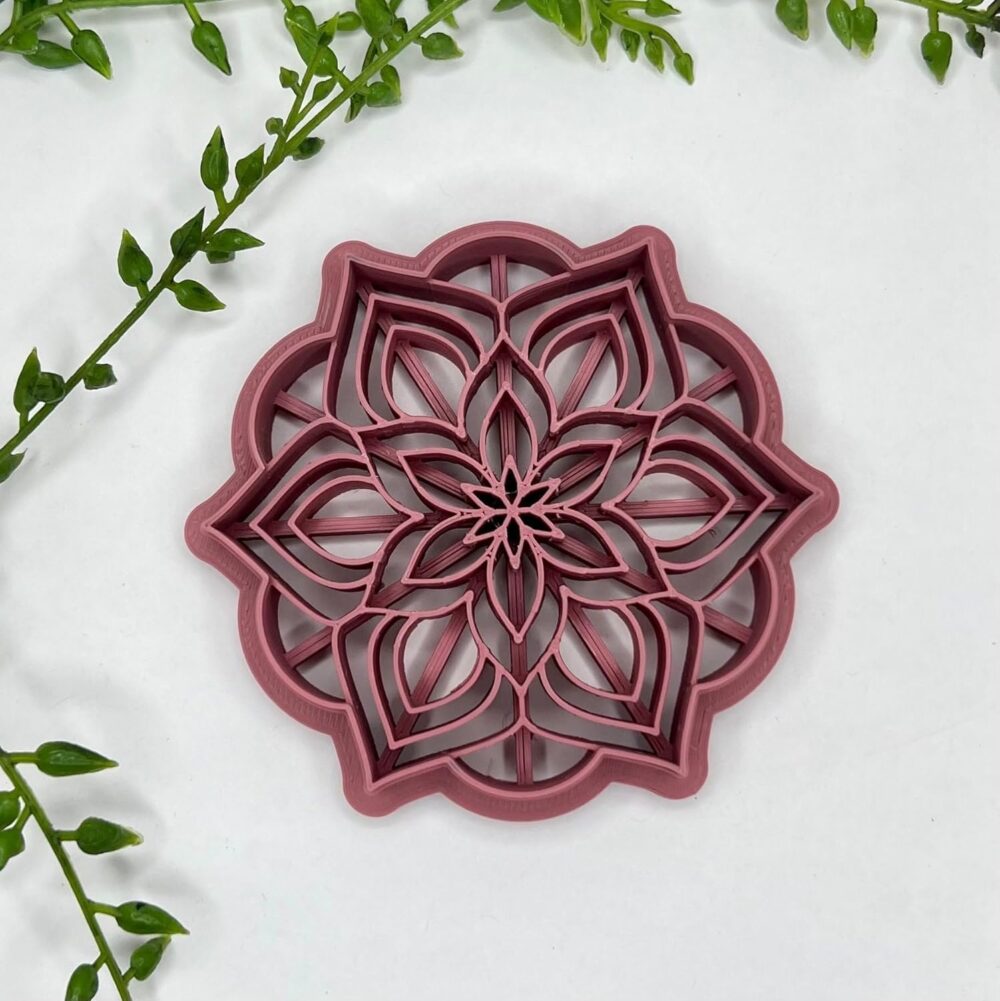 Mandala Trinket Dish Cutter | 10Cm Flower Clay Cutter
