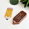 3D ORIGINS Pencil Paperclip Bookmark Polymer Clay Cutter for Earring & Jewellery Making, Size 7.5 cm