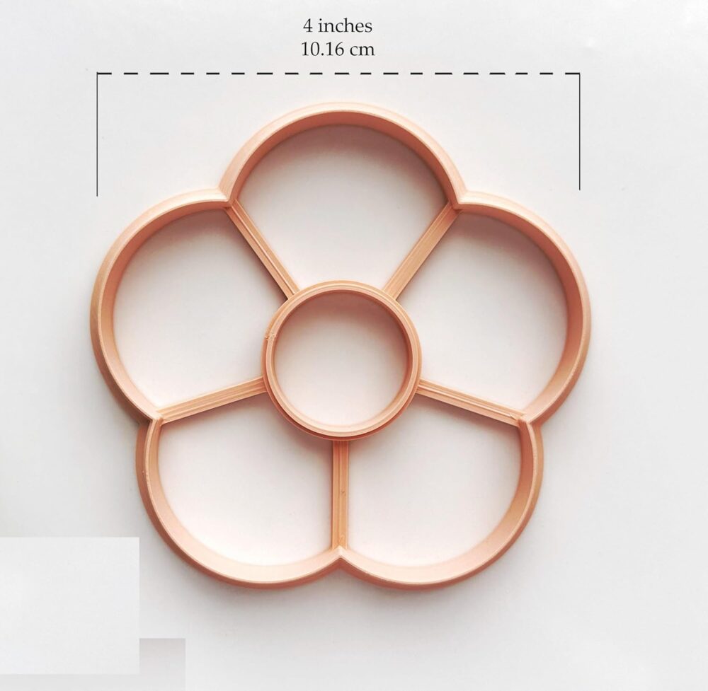 5 Petal Embossing Flower Trinket Dish Cutter, Ring Dish Clay Cutter