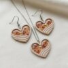 Emerging Hearts Polymer Clay Cutters, Heart Shaped Jewelry Making Tools