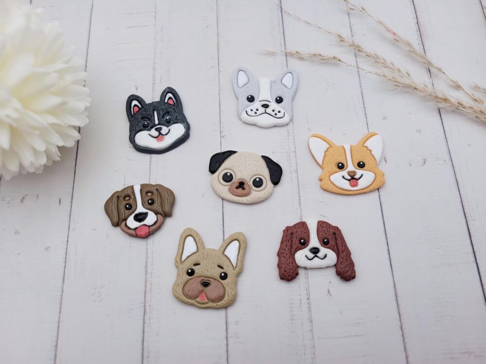 Dog Breed Polymer Clay Cutter Set for Jewellery Making