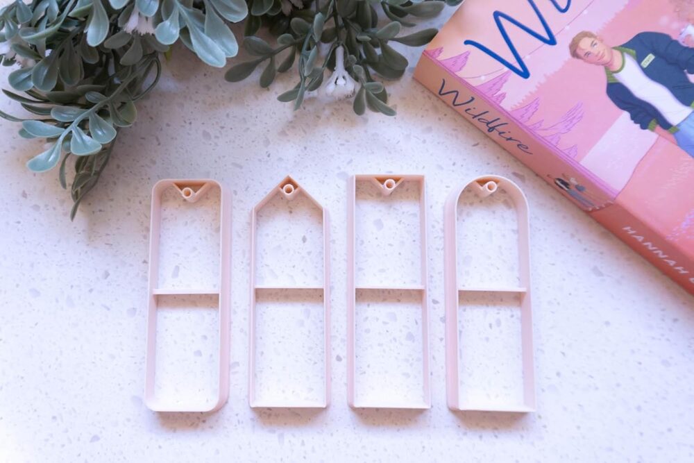 Bookmark Clay Cutters, Book Lover Gift, DIY Personalised Gifts, Gifts for Book Enthusiasts, Polymer Clay Bookmark Cutters, Color May Vary