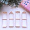 Bookmark Clay Cutters, Book Lover Gift, DIY Personalised Gifts, Gifts for Book Enthusiasts, Polymer Clay Bookmark Cutters, Color May Vary
