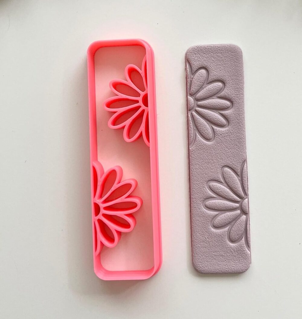 Bookmark Clay Cutters,Daisy Flower EMBOSSWD Design