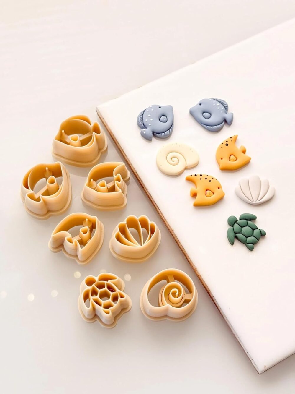 Summer Studs II Ocean Theme Clay Cutters, Fish, Turtle, Shell Shapes