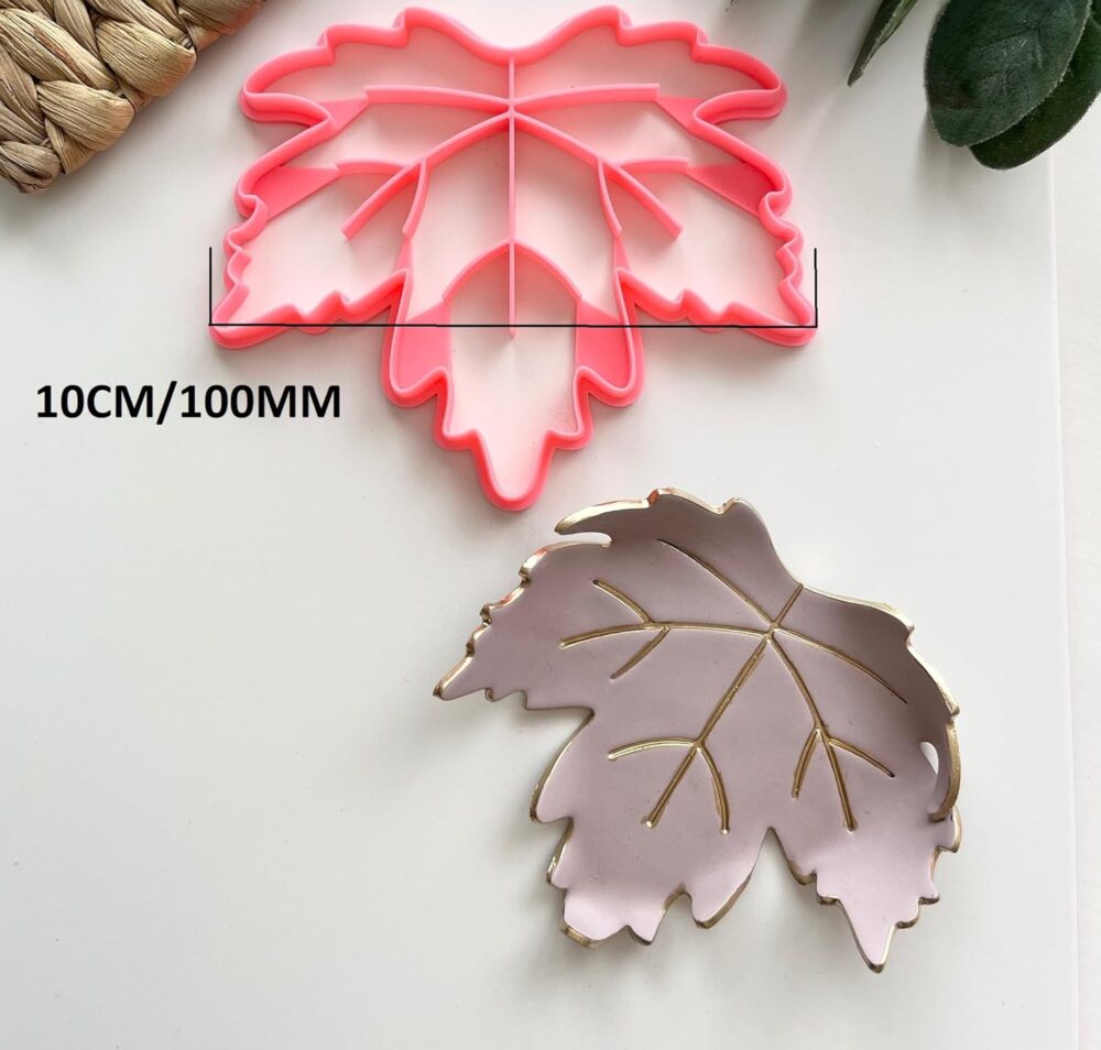 Maple Leaf Trinket Dish Cutter, Ring Dish Clay Cutter