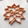 Poinsettia Flower Trinket Dish Clay Cutter, Ring Dish Clay Cutter, JWELLERY Dish Clay Cutter. Home Decor, Fridge Magnet, DIY KIT