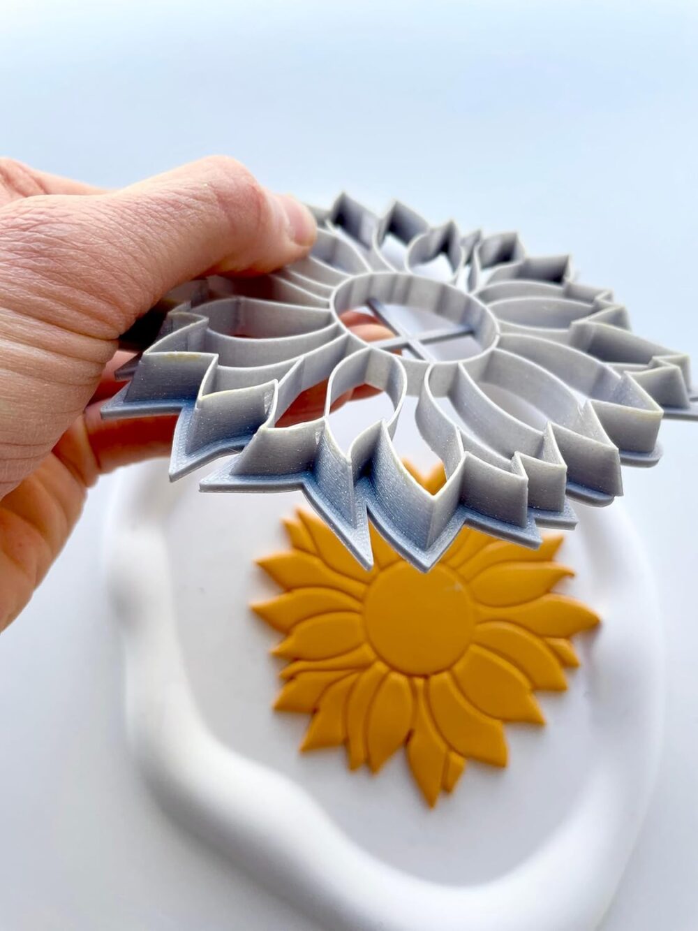 71Mc8bZW5RL._SL1500_ Sunflower Trinket Dish Polymer Clay Shape Cutter-Size 11Cm