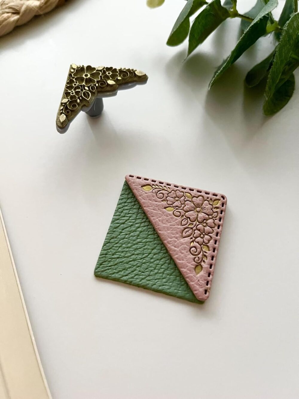 71OBAYSHQFL._SL1500_ Polymer Clay Cutter, Corner Bookmark Polymer Clay Embossed Cutter Set, 12 Pieces, Easy to Use, All Season