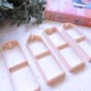 Bookmark Clay Cutters, Book Lover Gift, DIY Personalised Gifts, Gifts for Book Enthusiasts, Polymer Clay Bookmark Cutters, Color May Vary