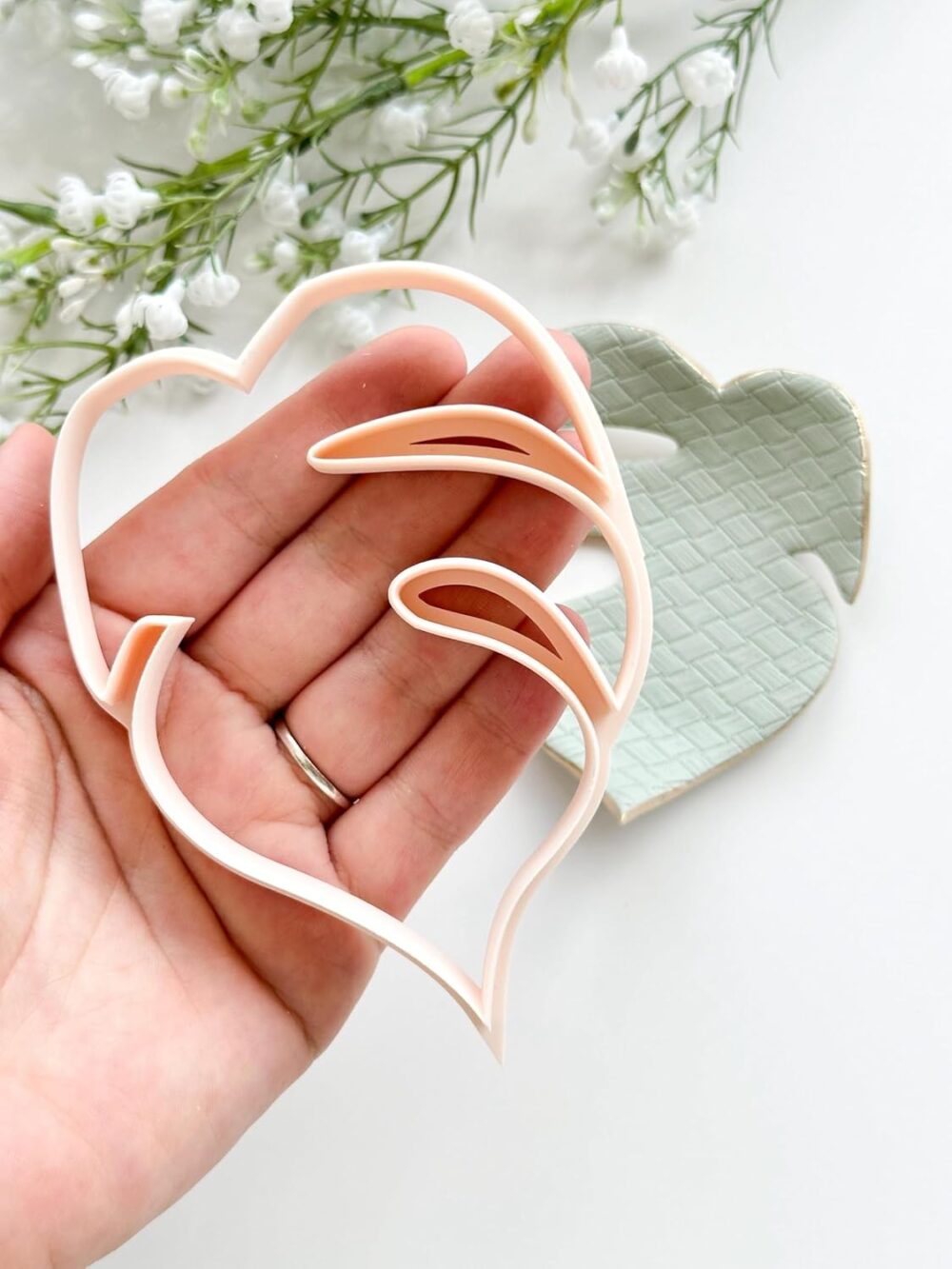 Monstera Leaf Trinket Dish Clay Cutter-10Cm