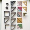 71hApWst6ZL._SL1500_MAIN IMAGE Polymer Clay Cutter, Corner Bookmark Polymer Clay Embossed Cutter Set, 12 Pieces, Easy to Use, All Season