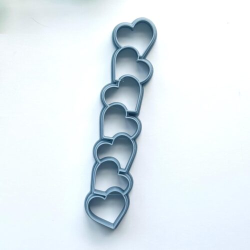 Bookmark Stacked Hearts Clay Cutters