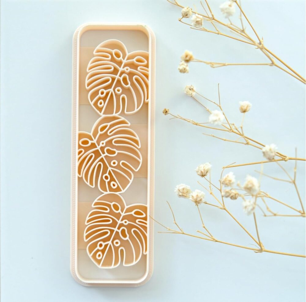 Bookmark Clay Cutters, Monstera Design