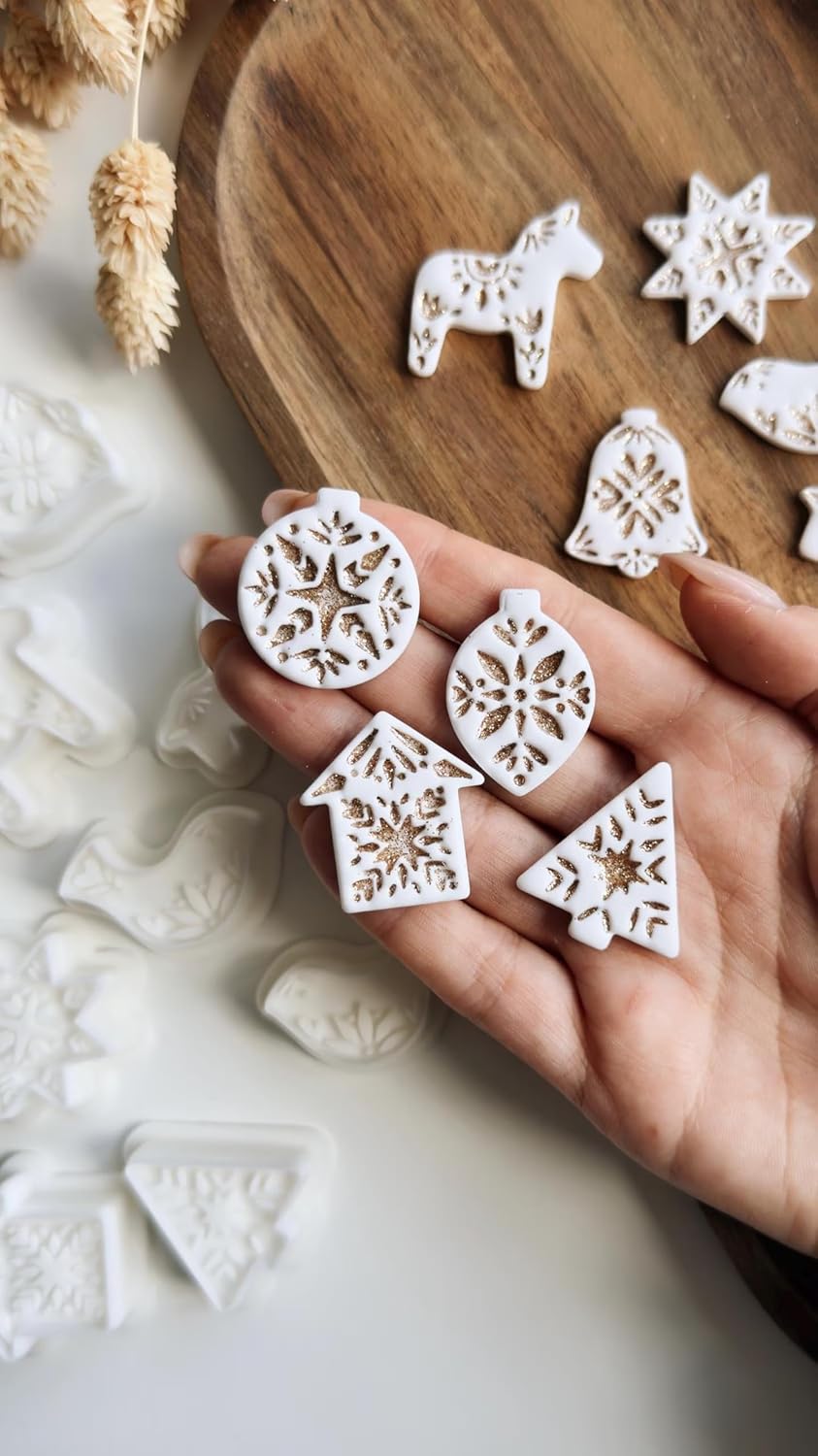 Christmas Clay Earrings Cutter Set for Crafts