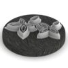 Elegant Embossed Floral Dangle Polymer Clay Earring Cutters