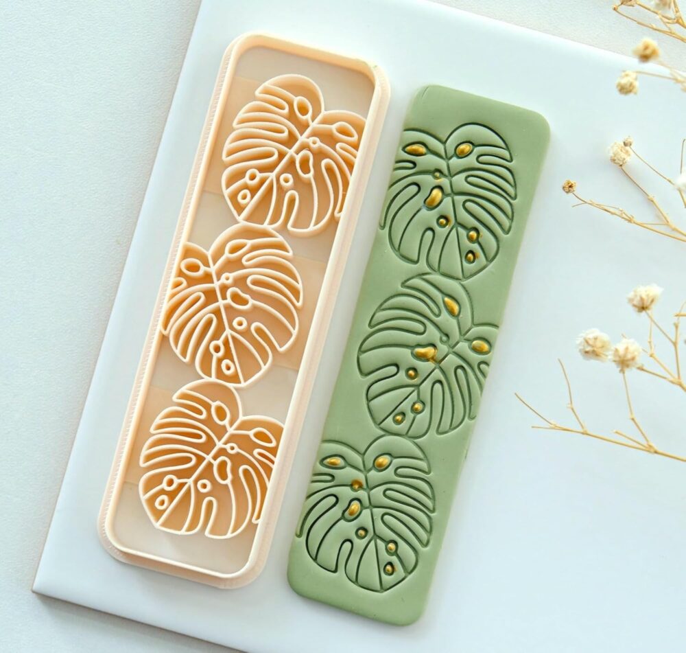 Bookmark Clay Cutters, Monstera Design
