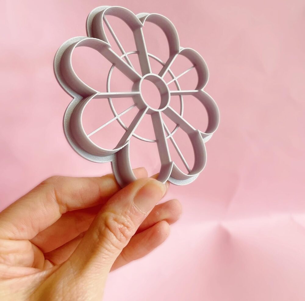 Flower 8 Petals Trinket Dish Cutter, Ring Dish Clay Cutter