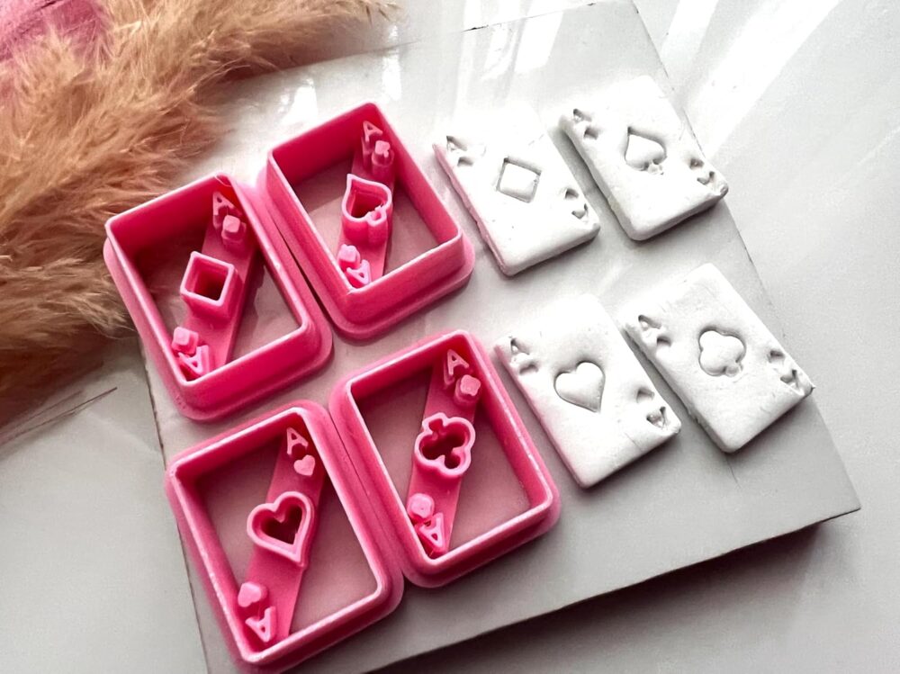 Ace Playing Cards Shape Polymer Clay Cutter Set