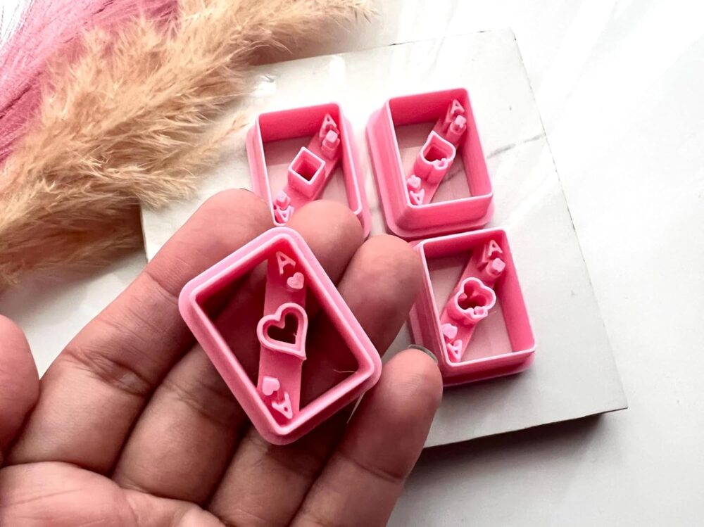 Ace Playing Cards Shape Polymer Clay Cutter Set