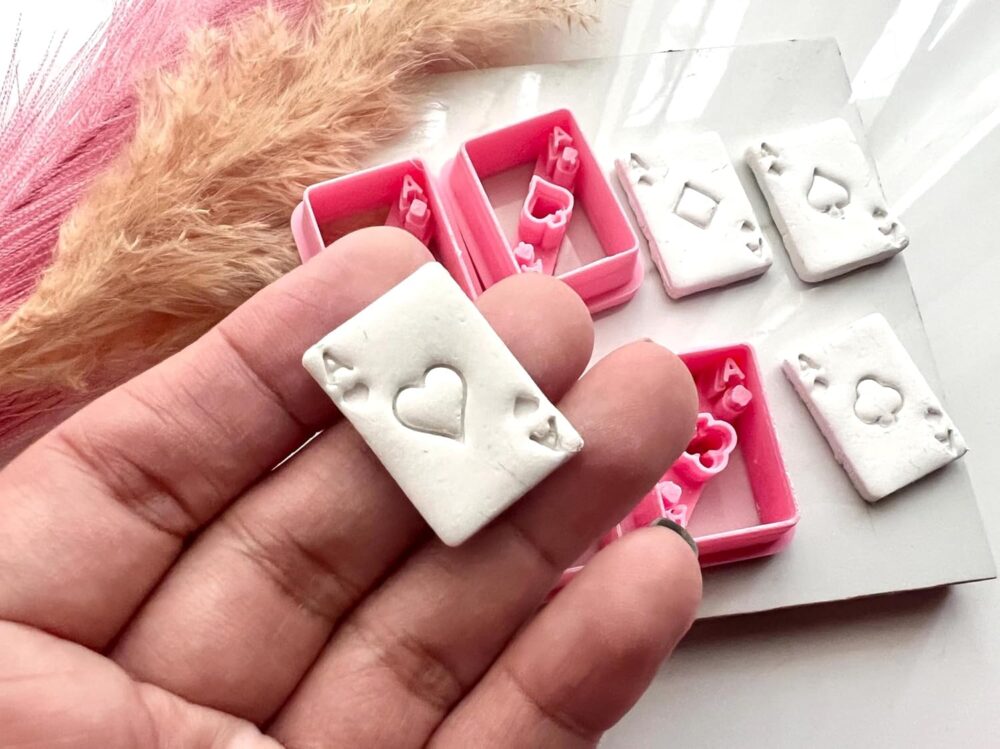 Ace Playing Cards Shape Polymer Clay Cutter Set