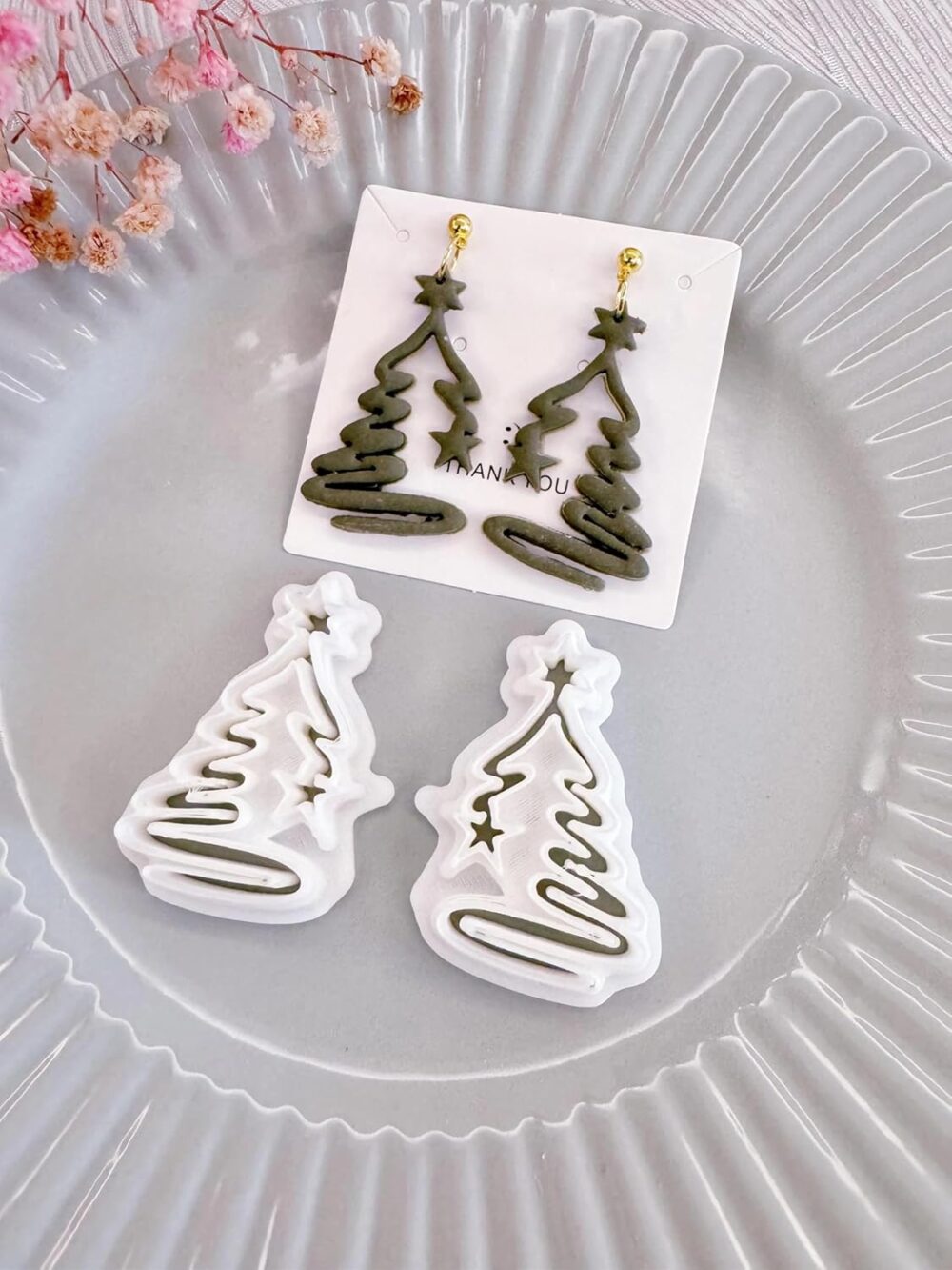 Christmas Clay Earrings Cutter Set